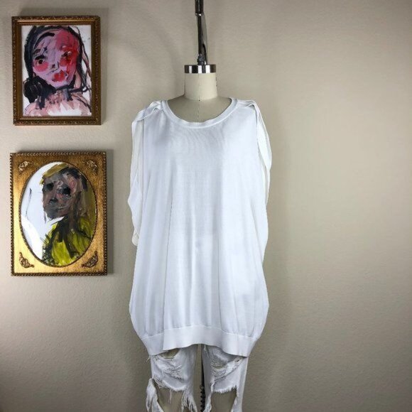 COS Pleat Shoulder Knit Top Batwing Oversized Blouse - Picture 1 of 4